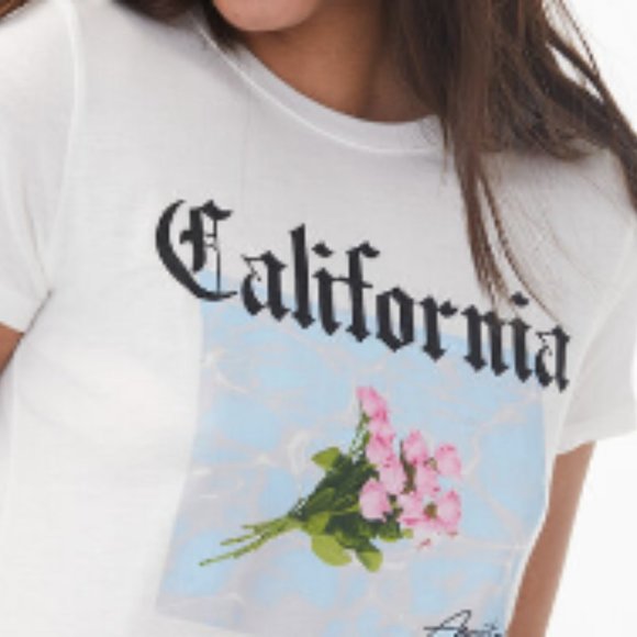 California Pool Bouquet Graphic Tee - Picture 1 of 2